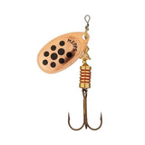 Mepps Aglia Dotted Spinner - Copper Black Dot