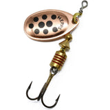 Mepps Aglia Dotted Spinner - Copper Black Dot