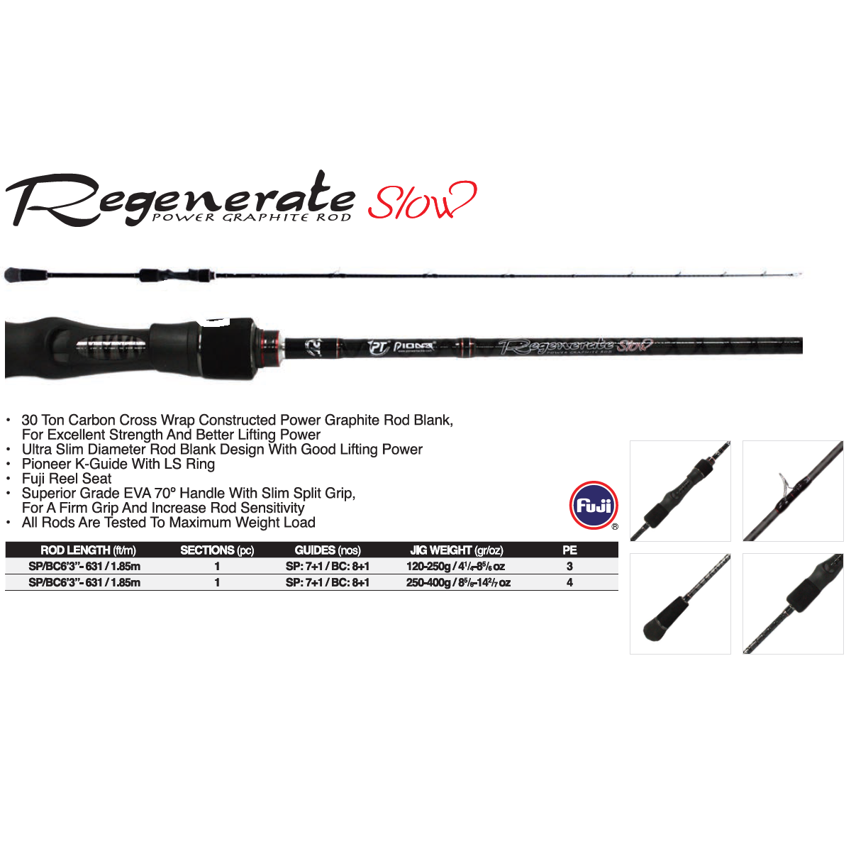 Pioneer Regenerate Jigging Rod – Mahigeer Water Sports