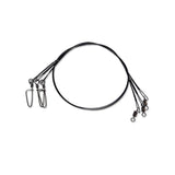 Leader Wire 7 strand | 11 inch with crane swivel & coastlock snap - 6 pieces per pack
