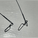 Leader Wire 7 strand | 20 inch with crane swivel & coastlock snap - 6 pieces per pack