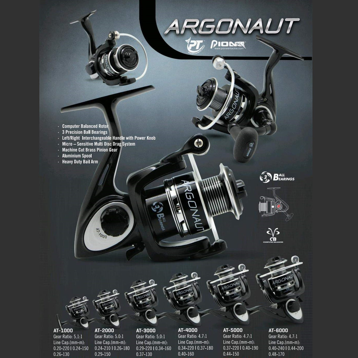 Pioneer Altitude BC Fishing Reel