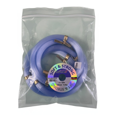Climax Soft & Strong Fishing Line 500 Meter (100 Meter Connected Hanks)