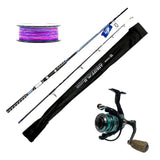Pioneer Firestorm/Adrift Spinning Rod/Reel Combo with Braided Line