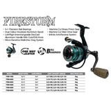 Pioneer Firestorm/Adrift Spinning Rod/Reel Combo with Braided Line