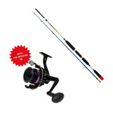 Supreme Fishing Rod/Reel Combo With Braided Line and complete fishing equipment