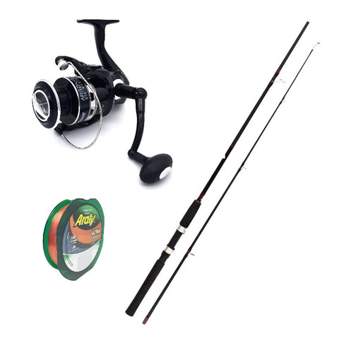 Pioneer Argonaut 7000/Go Fishin 9ft Spinning Rod/Reel Combo with Line – Mahigeer Water Sports