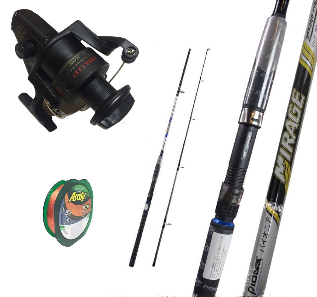 Silstar 8000/Mirage 10ft Spinning Rod/Reel Combo with Line Mahigeer Water Sports Silstar 8000/Mirage 10ft Spinning Rod/Reel Combo with Line Mahigeer Water Sports