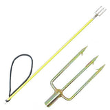 Spearfishing Pole Spear Rubber Sling w/ 3 prong harpoon tip