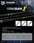 Pioneer Tackle Titanic Black X fishing rod 