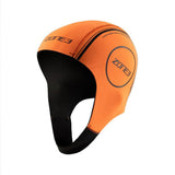 ZONE3 Orange Neoprene Swim Cap