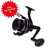 Supreme Fishing Rod/Reel Combo With Braided Line and complete fishing equipment