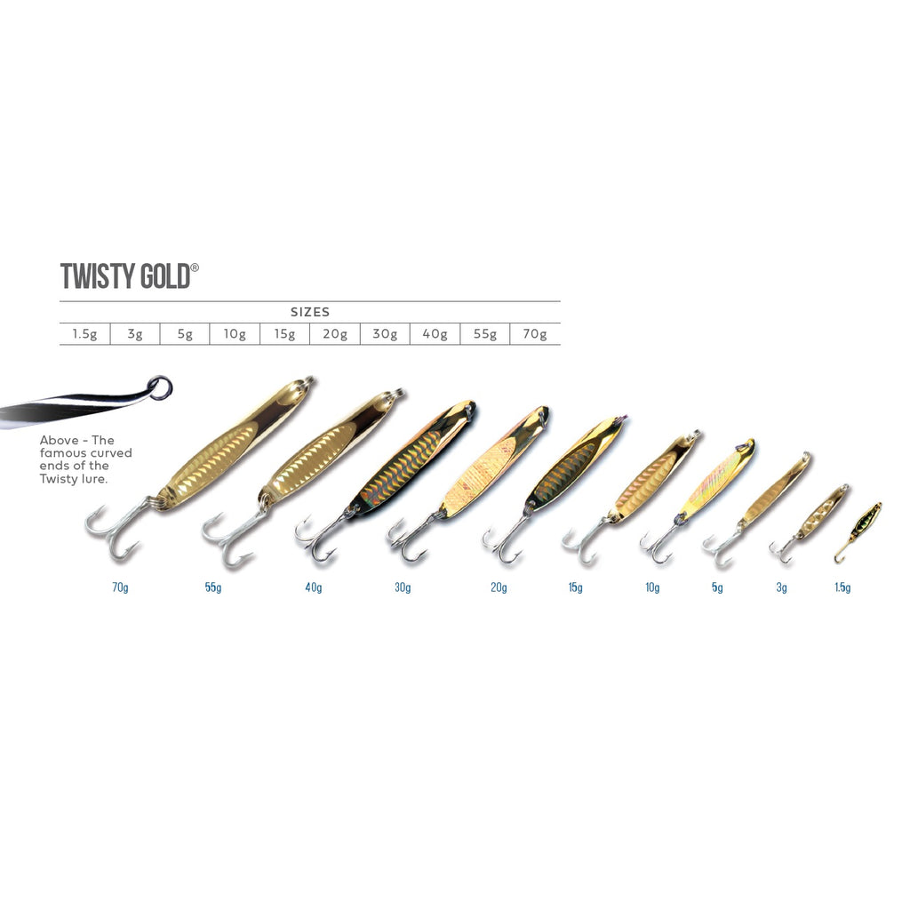 c o tuttle metal fishing lure Halco Twisty Gold Metal Spoon – Mahigeer Water Sports