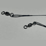 Leader Wire 7 strand | 20 inch with crane swivel & coastlock snap - 6 pieces per pack