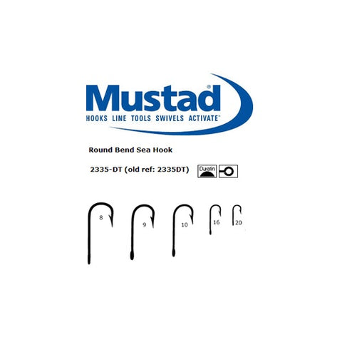Mustad 2335-DT Round bent Hooks - 100pcs