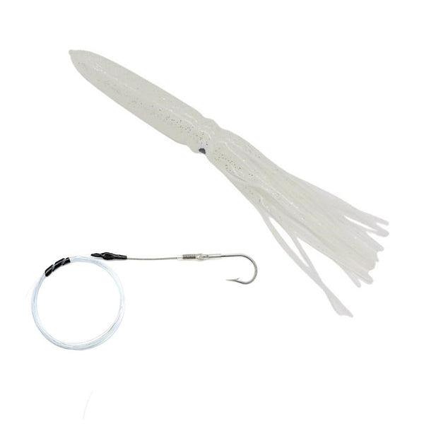 Octopus Squid Skirt Lure - Glow - Rigged – Mahigeer Water Sports