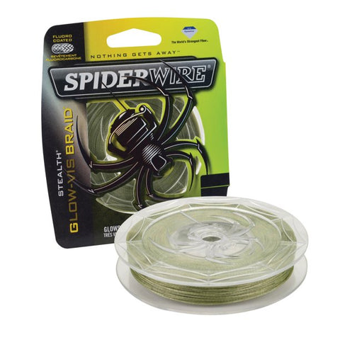 Spiderwire Stealth Glow-Vis Braid 0.30mm|30LB|274meter Spool